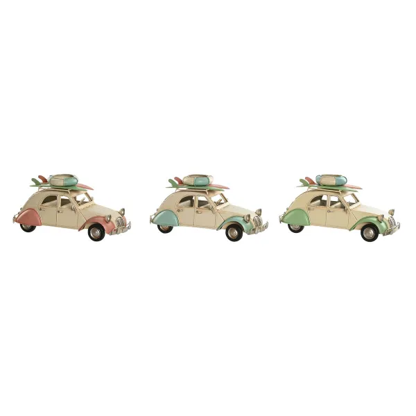 Decorative Figure Home ESPRIT Blue Green Pink Vintage 28 x 11 x 11,5 cm (3 Units)