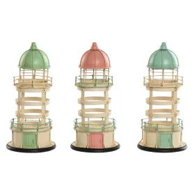 Dekoratīvās figūriņas Home ESPRIT Zils Zaļš Rozā 13 x 13 x 27,5 cm (3 gb.)