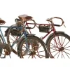 Decorative Figure Home ESPRIT Blue Red Bronze Vintage 28 x 6 x 15 cm (2 Units)