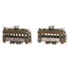 Dekoratīvās figūriņas Home ESPRIT Bronza Sudrabains Vilciens Vintage 20 x 7 x 12 cm