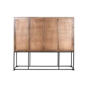 Skapītis Home ESPRIT Balts Melns Metāls Mango koks 180 x 40 x 160 cm