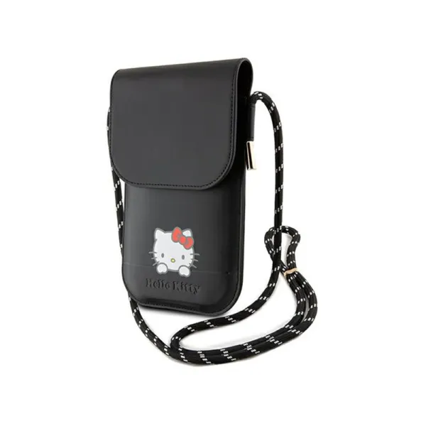 Hello Kitty Leather Daydreaming Cord - Phone crossbody bag (black)