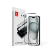Crong 3D Armor Glass - 9H Full Glue Tempered Glass for iPhone 16 / iPhone 15 + Installation Frame