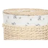 Бельевая корзина Home ESPRIT Натуральный плетеный Shabby Chic 45 x 45 x 55 cm 3 Предметы