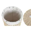 Laundry basket Home ESPRIT Natural wicker Shabby Chic 45 x 45 x 55 cm 3 Pieces