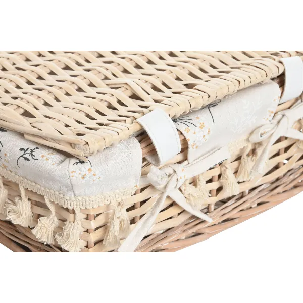Бельевая корзина Home ESPRIT Натуральный плетеный Shabby Chic 42 x 33 x 20 cm 3 Предметы