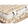 Laundry basket Home ESPRIT Natural wicker Shabby Chic 42 x 33 x 20 cm 3 Pieces