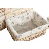 Бельевая корзина Home ESPRIT Натуральный плетеный Shabby Chic 42 x 33 x 20 cm 3 Предметы