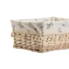 Pyykkikori Home ESPRIT Luonnollinen korihuonekalut Shabby Chic 36 x 25 x 16 cm 4 Kappaletta