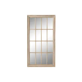 Sieninis veidrodis Home ESPRIT Natūralus Langas Atskirtas 68 x 4 x 128 cm