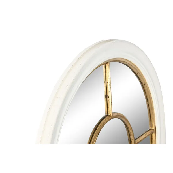 Настенное зеркало Home ESPRIT Белый Позолоченный Окно 68 x 4 x 128 cm