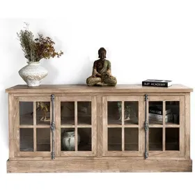 Bufete Home ESPRIT Dabisks Koks Stikls 180 x 40 x 82 cm