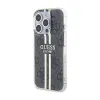 Guess IML 4G Gold Stripe - Case iPhone 15 Pro (Black)