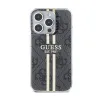 Guess IML 4G Gold Stripe - Case iPhone 15 Pro (Black)
