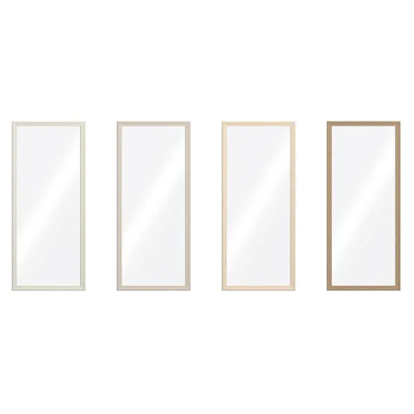 Sieninis veidrodis Home ESPRIT Ruda Rusvai gelsva Pilka Miesto 67 x 2 x 156 cm (4 vnt.)