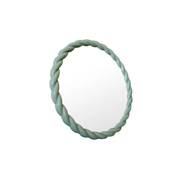 Wall mirror Home ESPRIT White Green Pink Lilac 44 x 3 x 44 cm (4 Units)