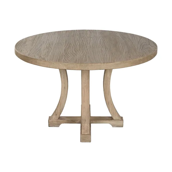 Обеденный стол Home ESPRIT Натуральный Древесина вяза 120 x 120 x 76 cm
