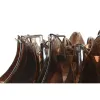 Потолочный светильник Home ESPRIT Коричневый Серебристый Стеклянный Сталь 25 W 80 x 80 x 80 cm