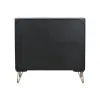 Устройство Home ESPRIT Чёрный Позолоченный Металл Древесина манго 81 x 45 x 75 cm