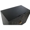 Устройство Home ESPRIT Чёрный Позолоченный Металл Древесина манго 81 x 45 x 75 cm