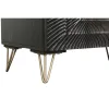Устройство Home ESPRIT Чёрный Позолоченный Металл Древесина манго 81 x 45 x 75 cm