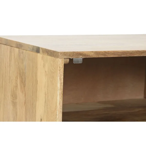 Ночной столик Home ESPRIT Позолоченный Натуральный 50 x 40 x 50 cm