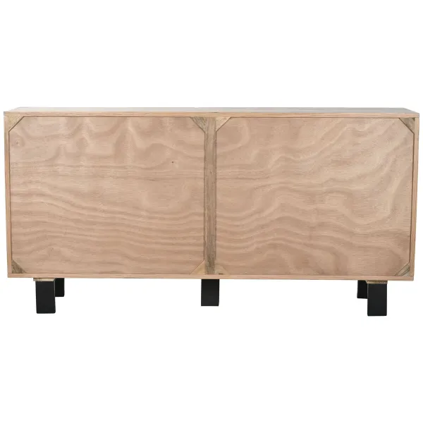 Устройство Home ESPRIT Металл Деревянный MDF 160 x 38 x 80 cm