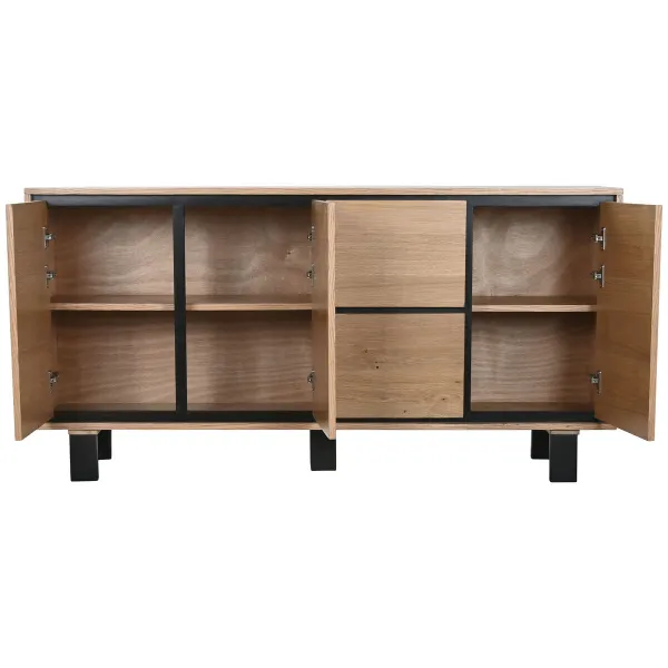 Sivupöytä Home ESPRIT Metalli Puu MDF 160 x 38 x 80 cm