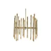 Pakabinamas apšvietimas Home ESPRIT Auksinis Metalinis Plienas 74 x 74 x 138 cm