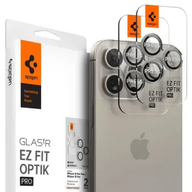 Spigen Optik Pro GLAS.TR EZ Fit Camera Protector 2-Pack - Lens protection glass for iPhone 17 Pro / 17 Pro Max / iPhone 15 Pro /