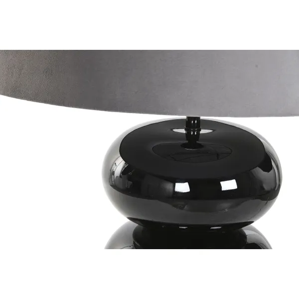 Stalinė lempa Home ESPRIT Juoda Pilka 50 W 220 V