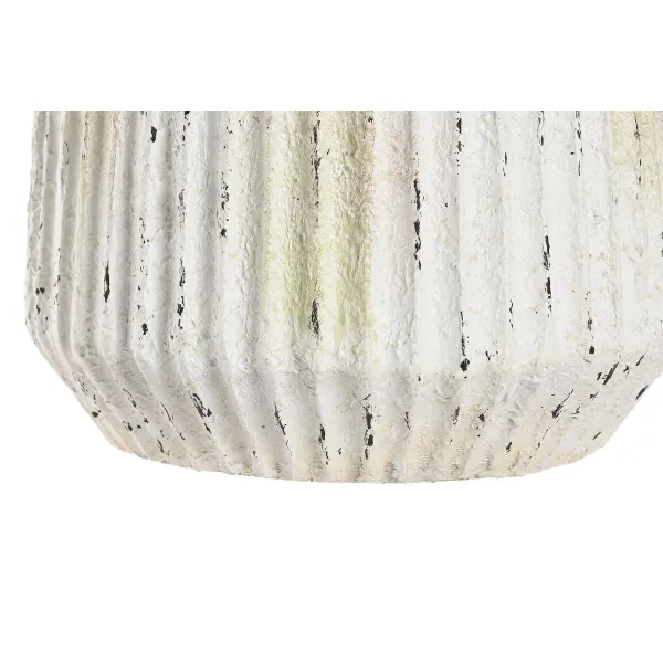 Vase Home ESPRIT White Magnesium 28 x 28 x 41 cm