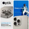 Spigen Optik Pro GLAS.TR EZ Fit Camera Protector 2-Pack - Lens protection glass for iPhone 17 Pro / 17 Pro Max / iPhone 15 Pro /