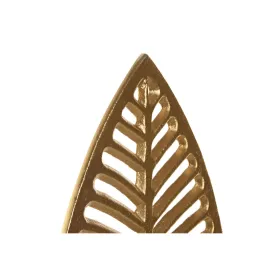 Dekoratīvās figūriņas Home ESPRIT Balts Bronza Augu lapa 19 x 7,5 x 62 cm