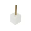 Decorative Figure Home ESPRIT White Golden Leaf of a plant 19 x 7,5 x 62 cm