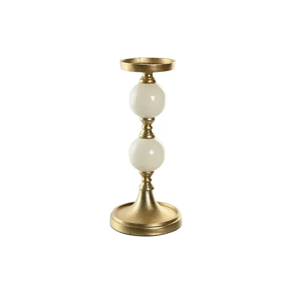 lustras Home ESPRIT Balts Bronza Alumīnijs Moderns 15 x 15 x 33 cm