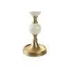 lustras Home ESPRIT Balts Bronza Alumīnijs Moderns 15 x 15 x 33 cm