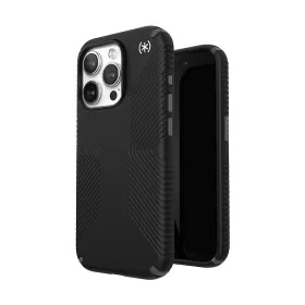 Speck Presidio2 Grip Magsafe - iPhone 15 Pro Case (Black / Slate Gray / White)