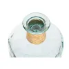 Vase Home ESPRIT Transparent Rushes Recycled glass Natural 25 x 25 x 75 cm