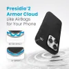 Speck Presidio2 Grip Magsafe - iPhone 15 Pro Case (Black / Slate Gray / White)
