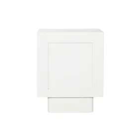 Nightstand Home ESPRIT White Natural 40 x 35 x 50 cm