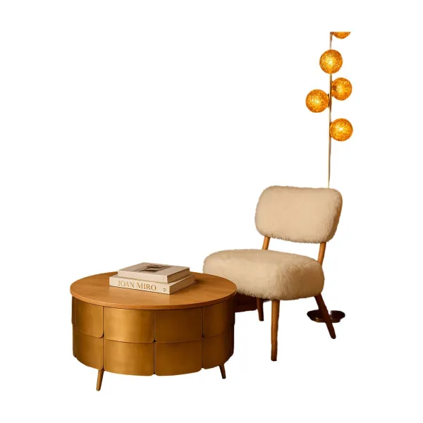 Centrālais galds Home ESPRIT Bronza 90 x 90 x 45 cm