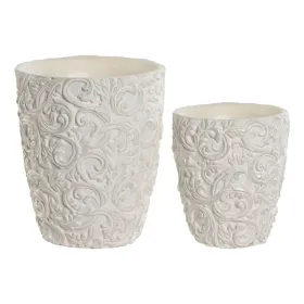 Подставка под цветочный горшок Home ESPRIT Цемент 24 x 24 x 28 cm (2 Предметы)