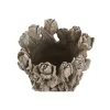 Vaza Home ESPRIT Pilka Cementas Tulpė 29 x 27 x 32 cm