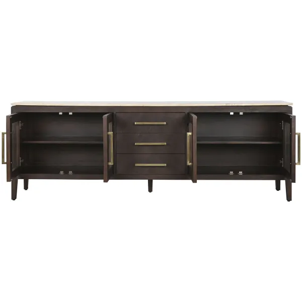 Sideboard Home ESPRIT Marble Mango wood 200 x 40 x 70 cm