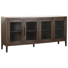 Bufete Home ESPRIT Marmors Mango koks 180 x 40 x 85 cm