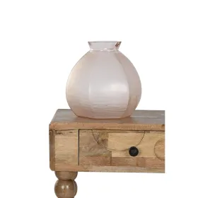 Vāze Home ESPRIT Rozā Stikls Moderns 28 x 28 x 27 cm