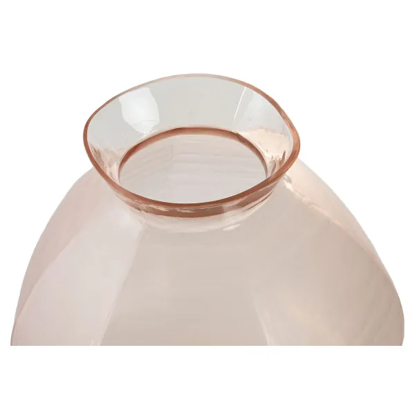 Vase Home ESPRIT Pink Crystal Modern 28 x 28 x 27 cm
