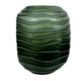 Vāze Home ESPRIT Zaļš Stikls Moderns 27 x 27 x 33 cm