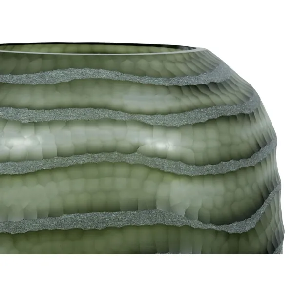Vase Home ESPRIT Green Crystal Modern 27 x 27 x 33 cm